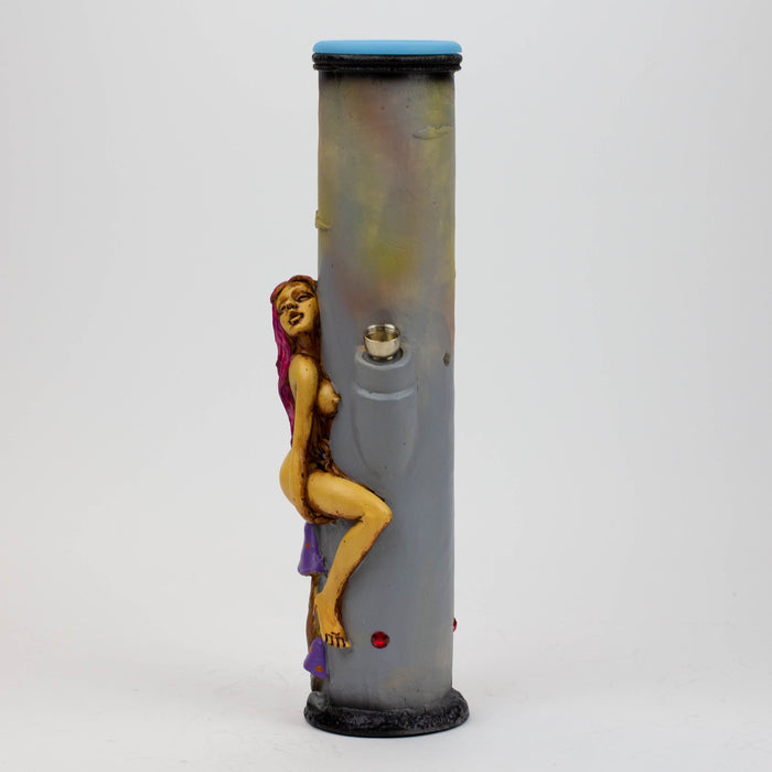 12.6" Resin water bong Glass Bong-Girl [AH184] Resin · Silicone · Plastic Bong Canadian Distributor
