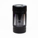 Z4-in-1 LED Magnify Jar with a grinder and one hitter Jar 777 Smoke Black