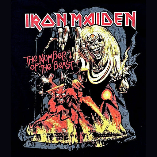 Iron Maiden | “The Number of the Beast” Short Sleeve Men’s Black T-Shirt – Officially Licensed Rock Band Tee Short Sleeve Philcos