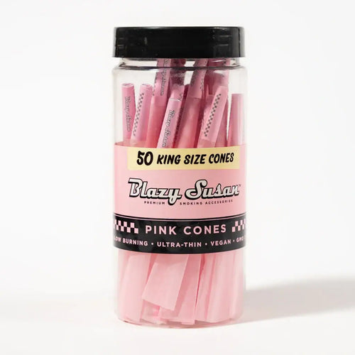 Blazy Susan | Pink King size Cones Pack of 50 Pre-rolled Cone (Bulk / Tower) Smoking Cat Distribution