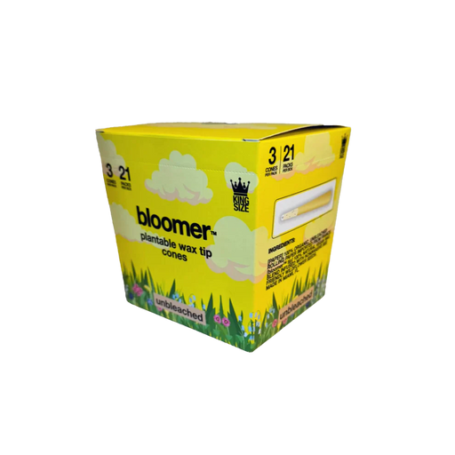bloomer™ King size paper cones - unbleached Box of 21 Pre-rolled Cone (Display Pack) bloomer
