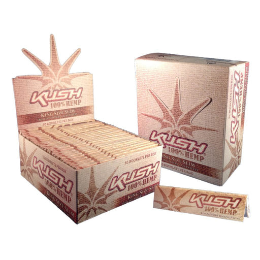 KUSH® | 100% Hemp Rolling Paper 1 - 1/4" Size NIBO Distribution King Size