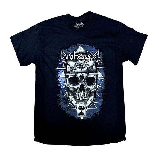Lamb of God | “All Seeing Blue” Short Sleeve Men’s Black T-Shirt – Officially Licensed Rock Band Tee Short Sleeve Philcos