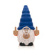 Lit Silicone 6" Give No Fux Gnome Water Pope with glass bowl Resin · Silicone · Plastic Bong Smoking Cat Distribution Blue and Orange