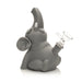 LIT® Silicone | 6" Elephant Water Pipe [TS224] Resin · Silicone · Plastic Bong Smoking Cat Distribution Gray