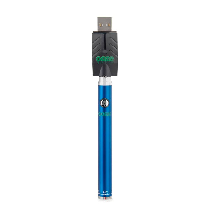 Ooze | Slim Twist Vape Pen Battery 510 Battery Cannatron Blue