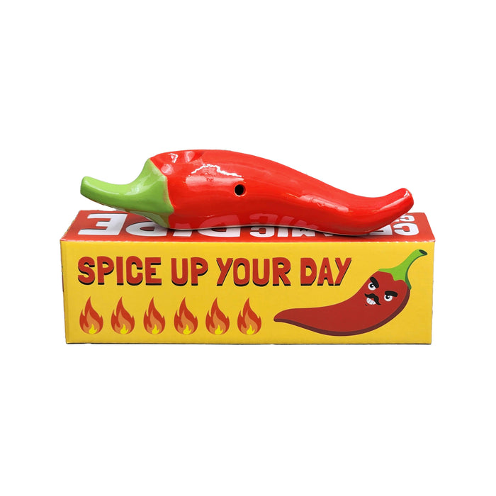 mini chili pepper pipe - red