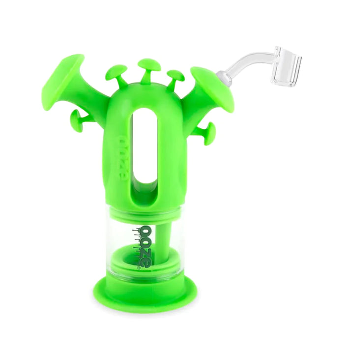 Ooze | Trip Pipe Silicone Water Bubbler & Dab Rig Resin · Silicone Rig Cannatron Green