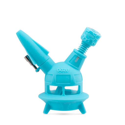 Ooze | UFO Silicone Water Pipe & Dab Straw Resin · Silicone Rig Cannatron Aqua Teal