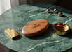 TBBC | Natural Hardwood oval Rolling Tray Tray THEBOOMBOXCLUB Canada