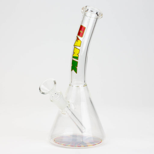 8" DANK Mini Bong with Colour Bottom Glass Bong Northern Aurora Trading Ltd Rasta