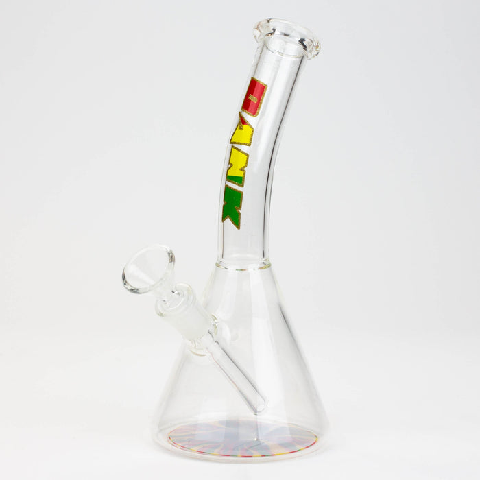 8" DANK Mini Bong with Colour Bottom Glass Bong Northern Aurora Trading Ltd Rasta