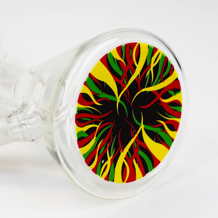 8" DANK Mini Bong with Colour Bottom Glass Bong Northern Aurora Trading Ltd
