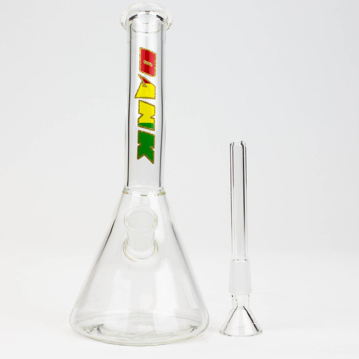 DANK | 8" beaker Bong with Bent Neck Glass Bong Smoking Cat Distribution