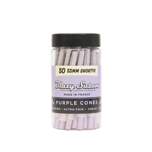 Blazy Susan | Purple shorty Cones Pack of 50 Pre-rolled Cone (Bulk / Tower) Smoking Cat Distribution