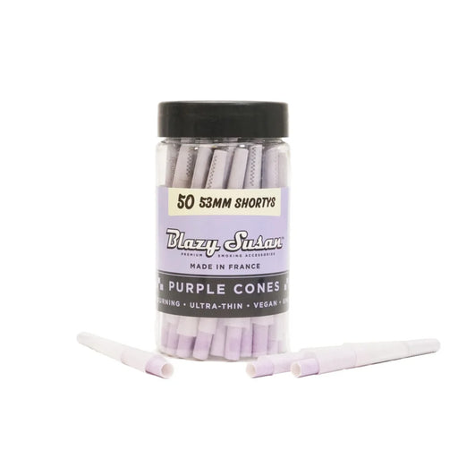 Blazy Susan | Purple shorty Cones Pack of 50 Pre-rolled Cone (Bulk / Tower) Smoking Cat Distribution