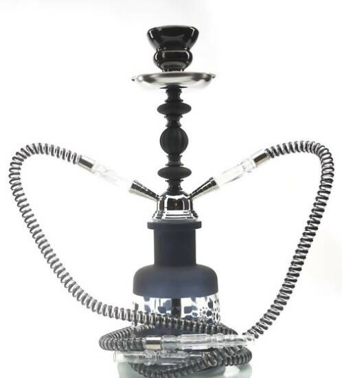 Tanya Hookah Kit #2- 2 Hose Hookah Combo 18" Hookah Jatiimports LLC Black