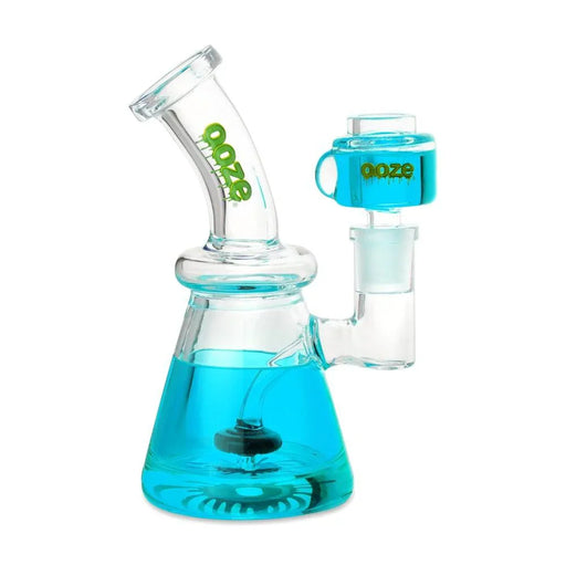 Ooze | Glyco Bong Glycerin Chilled Glass Water Pipe Glass Bong Cannatron Aqua Teal
