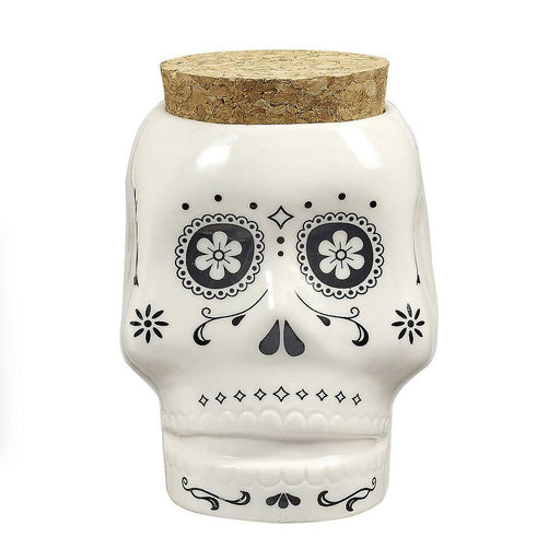 SKULL STASH JAR - WHITE Jar Roast and Toast Gifts