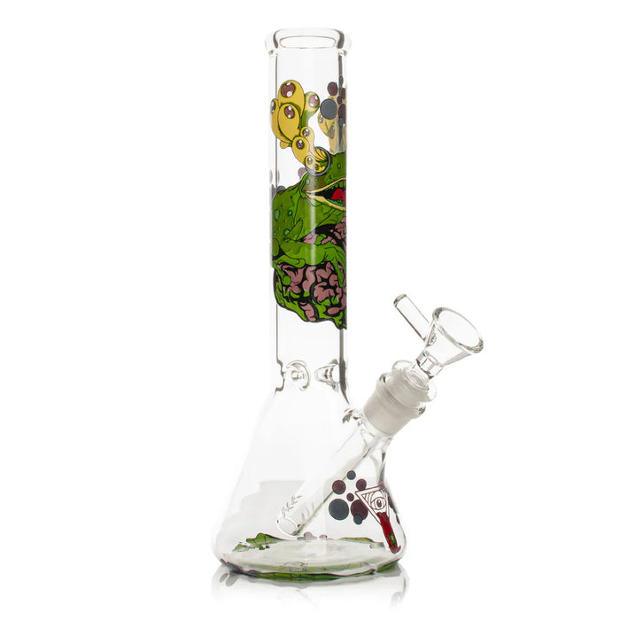 Red Eye Glass® | 10" Brain Frog Beaker [REG202] Glass Bong Smoking Cat Distribution