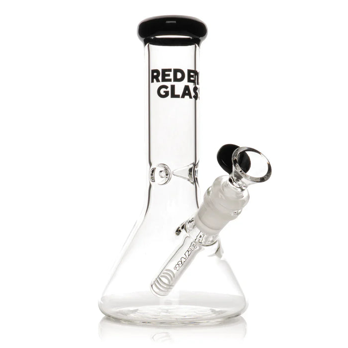 Red Eye Glass® | 8" Beaker Base Water Pipe[REG216] Glass Bong Smoking Cat Distribution Black