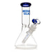 Red Eye Glass® | 8" Beaker Base Water Pipe[REG216] Glass Bong Smoking Cat Distribution Blue
