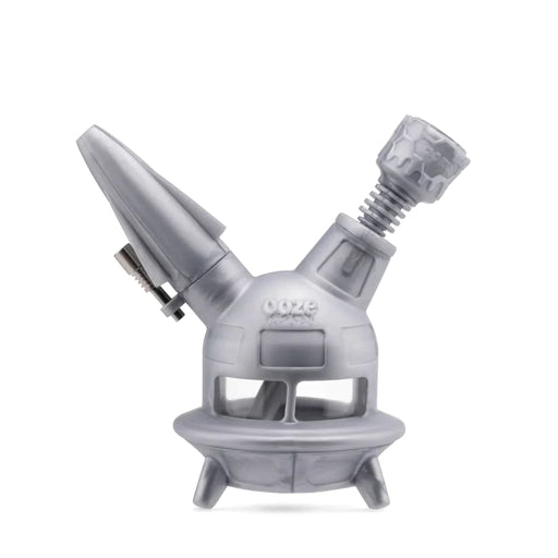 Ooze | UFO Silicone Water Pipe & Dab Straw Resin · Silicone Rig Cannatron Stellar Silver