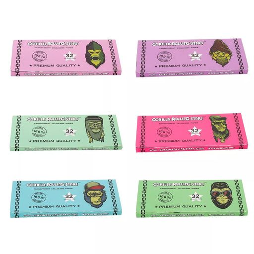 Rolling Stars w/tips King size Cellulose Rolling Papers,GRS Designs [GRS-006] - 24 packs King Size Canadian Distributor