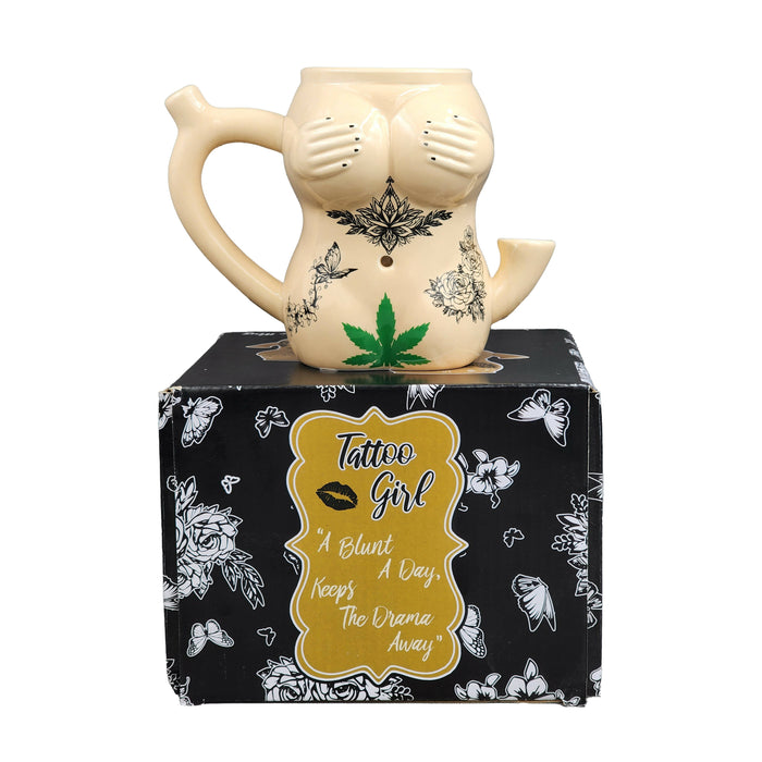 tattoo Girl mug Mug Pipe Roast and Toast Gifts