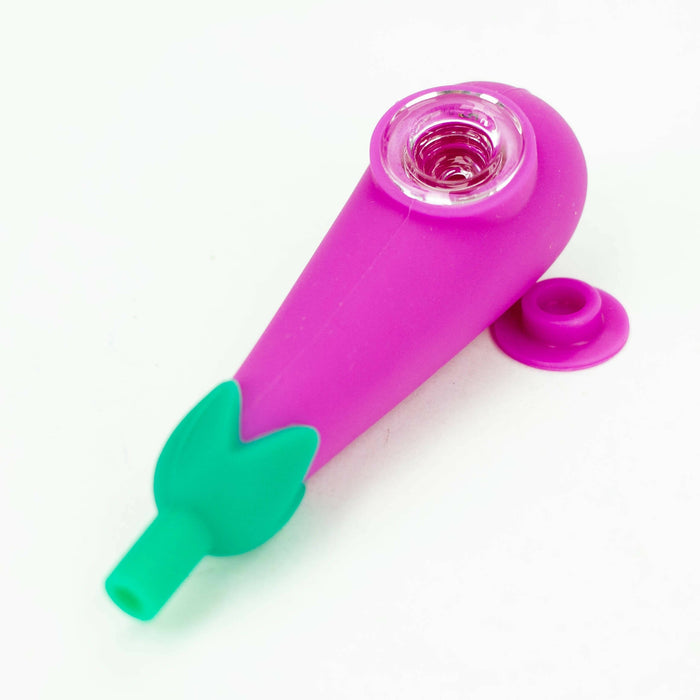 Weneed | 4" Eggplant Silicone Smoking Pipe Silicone Pipe WENEED®