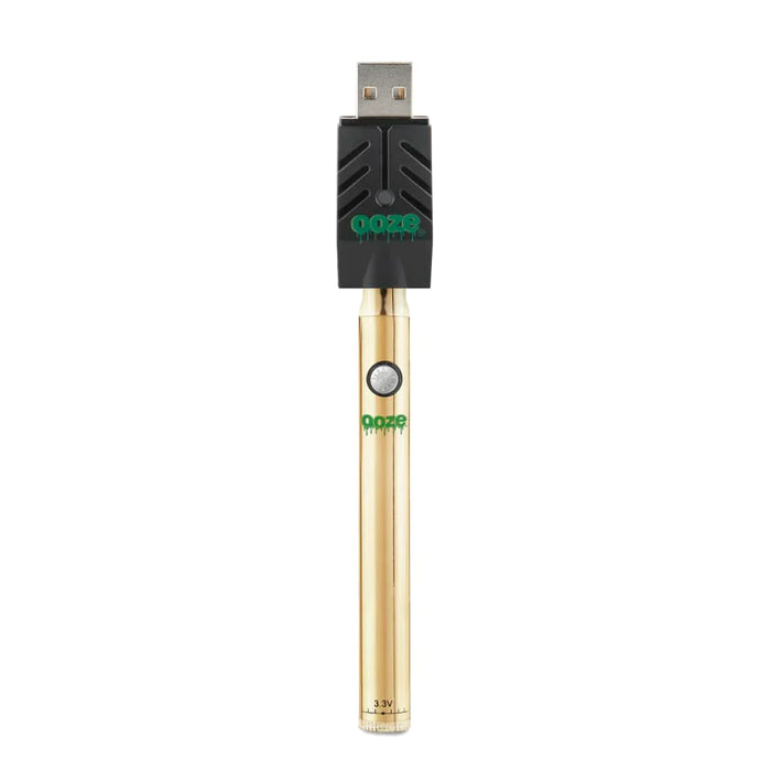Ooze | Slim Twist Vape Pen Battery 510 Battery Cannatron Gold
