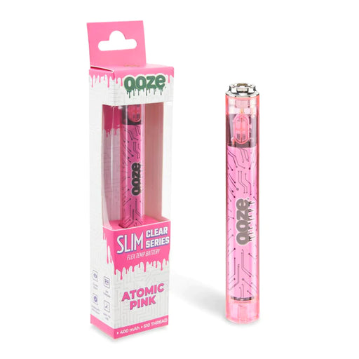 Ooze | Slim Clear Series Transparent 510 Vape Battery 510 Battery Cannatron