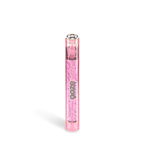 Ooze | Slim Clear Series Transparent 510 Vape Battery 510 Battery Cannatron Atomic Pink