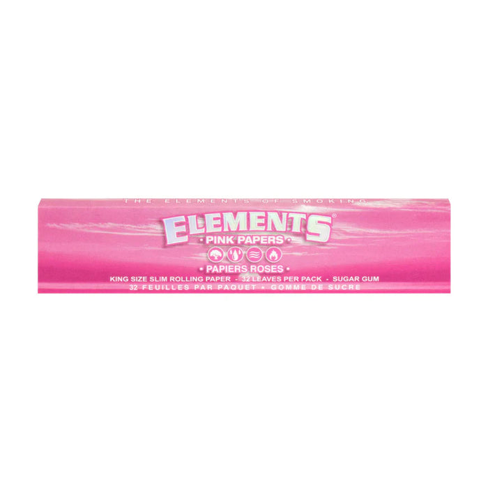 Elements Pink smoking Papers King Slim - 50 packs King Size ONE