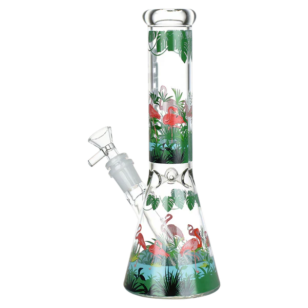 Pulsar® | 10" Chilllin flamingos Bong [WP774]