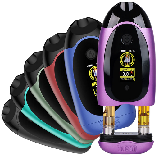 Yocan | Dubb Dual Cartridge Digital Vaporizer Assorted Colours 510 Battery Smoking Cat Distribution(S)
