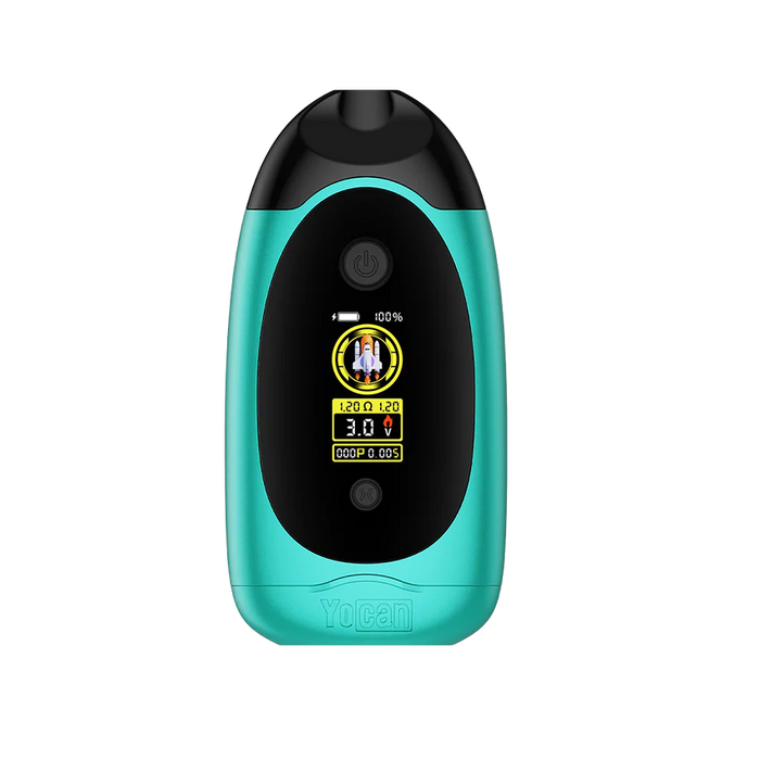 Yocan | Dubb Dual Cartridge Digital Vaporizer Assorted Colours 510 Battery Smoking Cat Distribution(S) TEAL