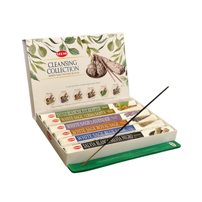 HEM | White Sage Blend Cleansing Collection Gift Pack – 9" Incense SunGlow