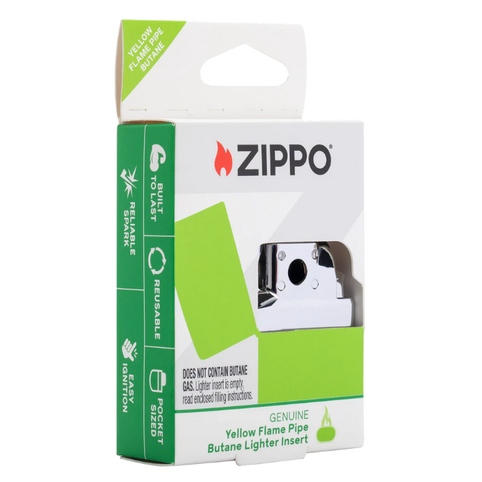 Zippo 65888 Pipe Butane Lighter Insert- Yellow Flame Insert · Wick · Flint · Fluid ONE