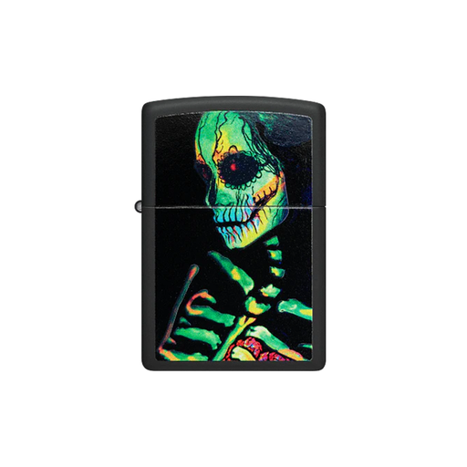 Zippo 48761 Glowing Skull Sugar Skeleton Design Zippo Lighter ONE
