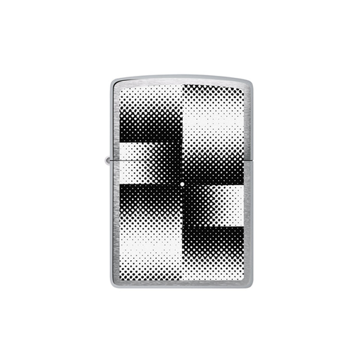 Zippo 200-110656 Black & White Checker Illusions Zippo Lighter ONE
