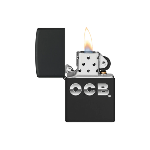 Zippo 218-109237 OCB Reg Black Matte Metallic Zippo Lighter ONE