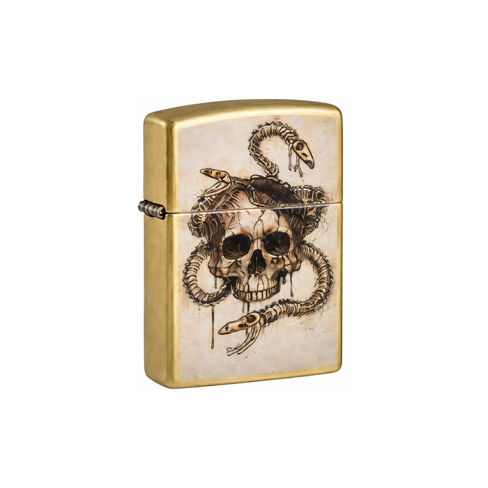 Zippo 47175 Skull Snake Design Horror · Goth ONE