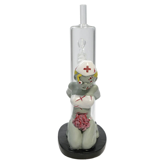 9'' Resin zombie nurse water pipe [H356] Resin · Silicone · Plastic Bong YHS Smoke