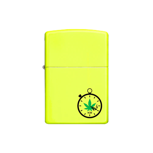 Zippo 28887 Leaf Green 420 Clock (CI407486) Zippo Lighter ONE