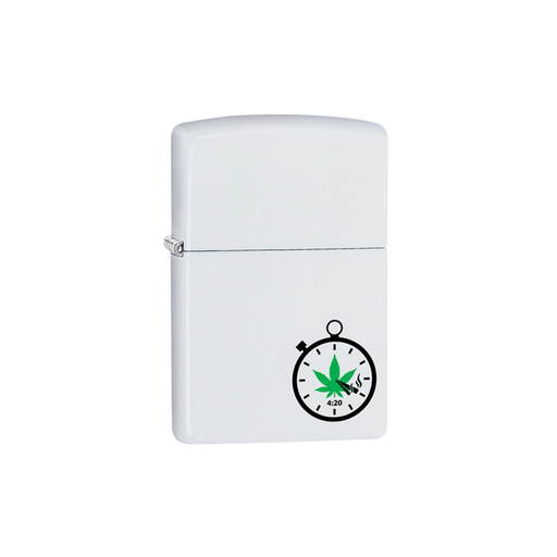 Zippo 214 04846 Green 420 Leaf Clock Design Zippo Lighter ONE