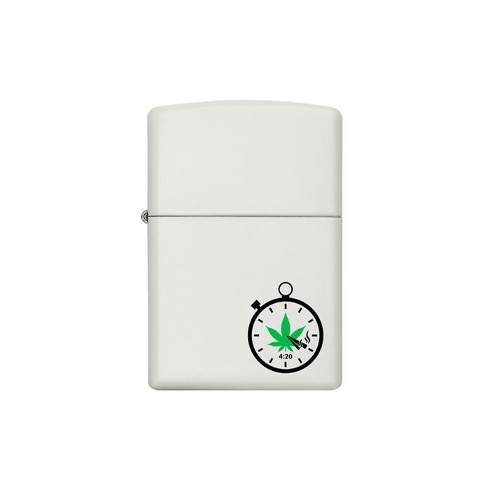 Zippo 214 04846 Green 420 Leaf Clock Design Zippo Lighter ONE
