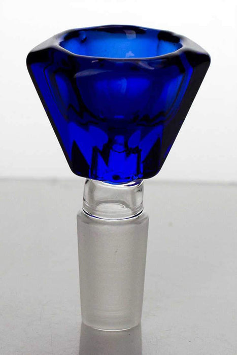 Crystal shape Glass bowl-Blue - One Wholesale