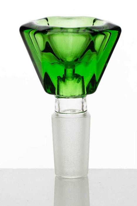 Crystal shape Glass bowl-Green - One Wholesale