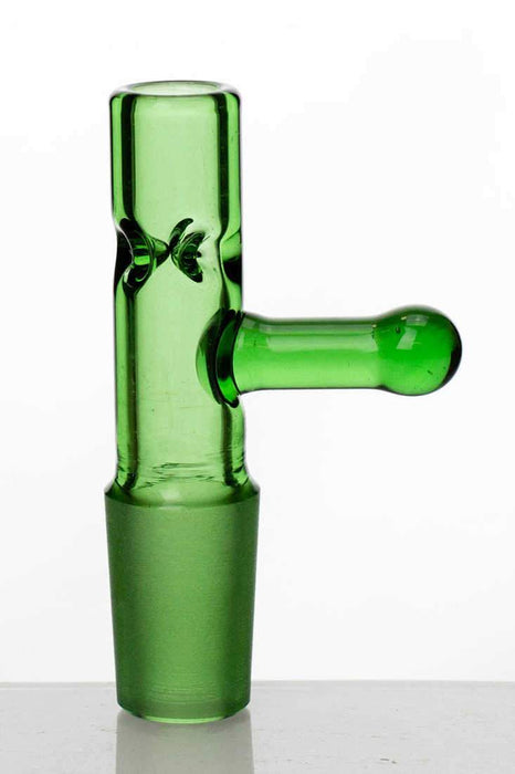 3 Pinched straight glass bowl Bowl · Banger · Oil Burner ONE Green 14 mm Female Joint